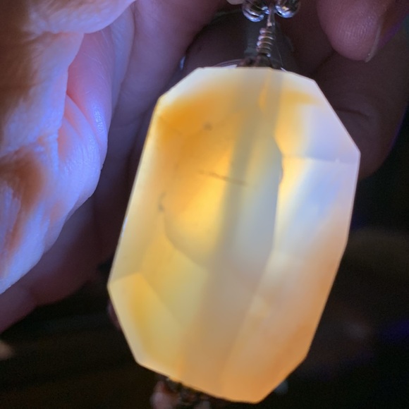 Handcrafted “Just Peachy” Sunstone & Agate Necklace & Earrings Set 925 - Picture 14 of 14